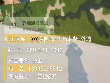 威海 迷彩漆喷涂价格（按平方米计费）